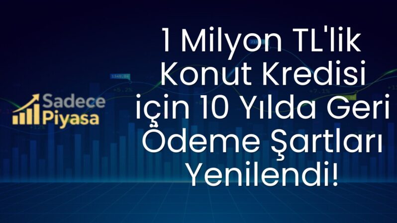 1 Milyon TL’lik Konut Kredisi için 10 Yılda Geri Ödeme Şartları Yenilendi!