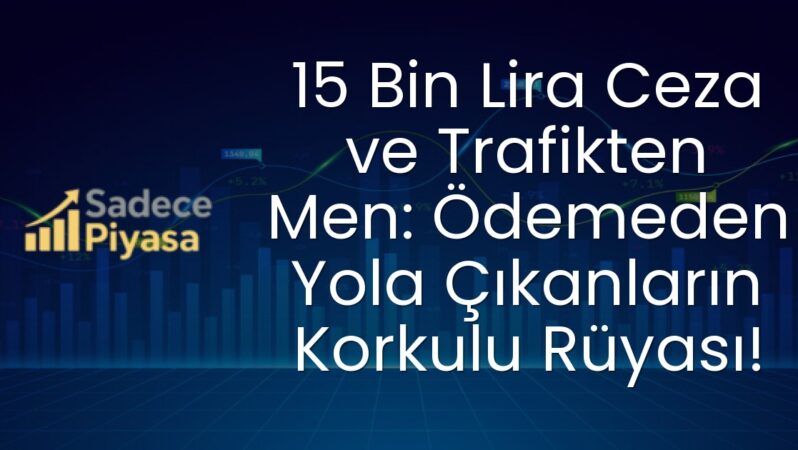 15 Bin Lira Ceza ve Trafikten Men: Ödemeden Yola Çıkanların Korkulu Rüyası!