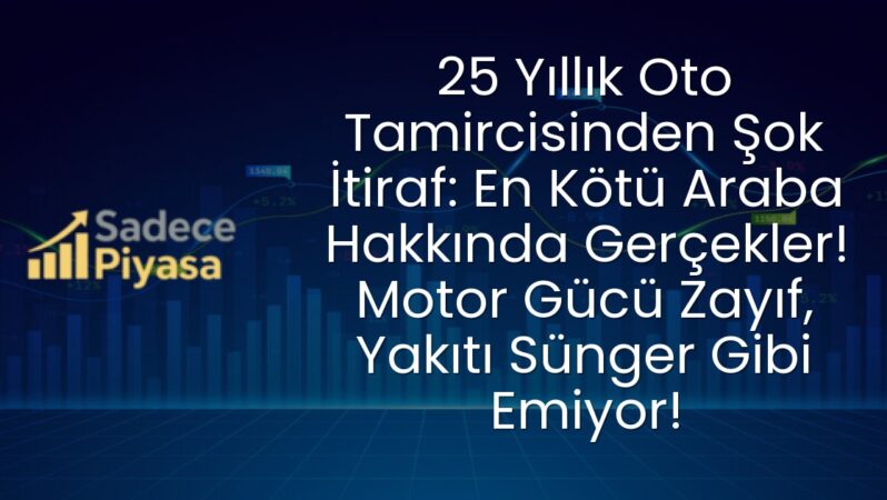 25 Yıllık Oto Tamircisinden Şok İtiraf: En Kötü Araba Hakkında Gerçekler! Motor Gücü Zayıf, Yakıtı Sünger Gibi Emiyor!