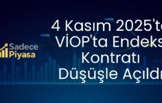4 Kasım 2025’te VİOP’ta Endeks Kontratı Düşüşle Açıldı