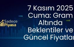 7 Kasım 2025 Cuma: Gram Altında Beklentiler ve Güncel Fiyatlar!