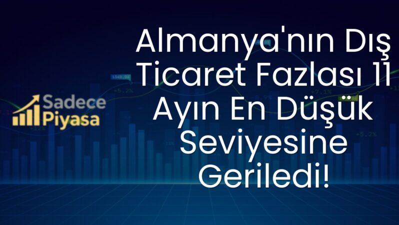 Almanya’nın Dış Ticaret Fazlası 11 Ayın En Düşük Seviyesine Geriledi!
