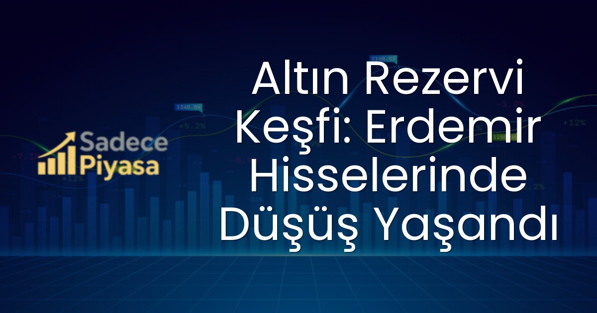 Altın Rezervi Keşfi: Erdemir Hisselerinde Düşüş Yaşandı
