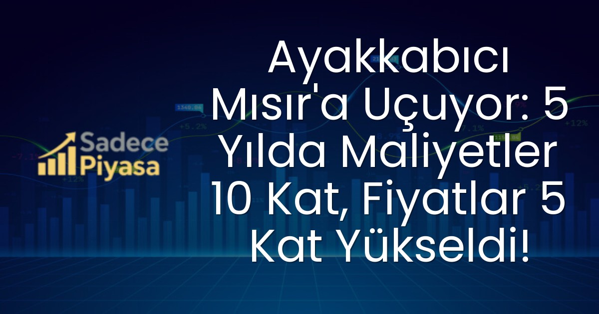 Ayakkabıcı Mısır’a Uçuyor: 5 Yılda Maliyetler 10 Kat, Fiyatlar 5 Kat Yükseldi!