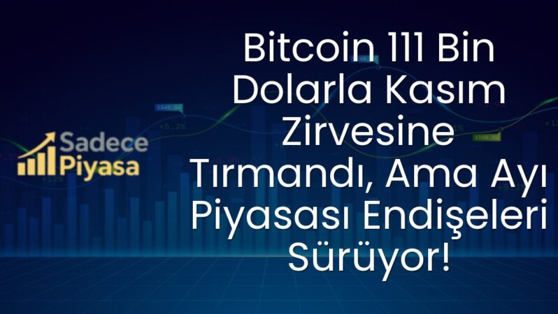 Bitcoin 111 Bin Dolarla Kasım Zirvesine Tırmandı, Ama Ayı Piyasası Endişeleri Sürüyor!