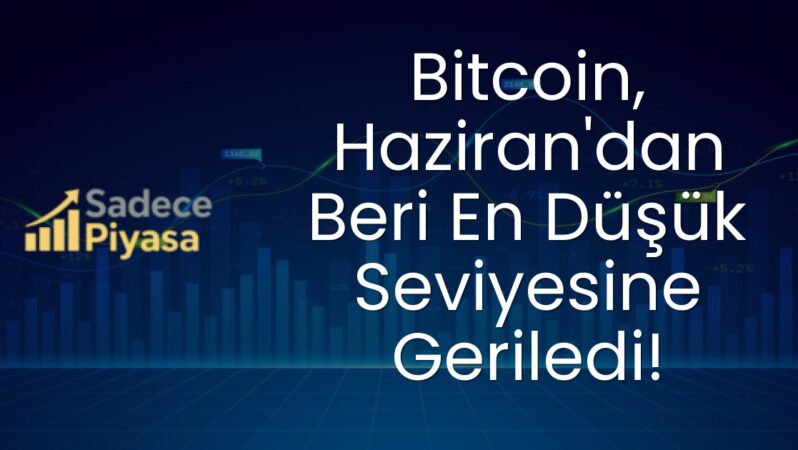 Bitcoin, Haziran’dan Beri En Düşük Seviyesine Geriledi!