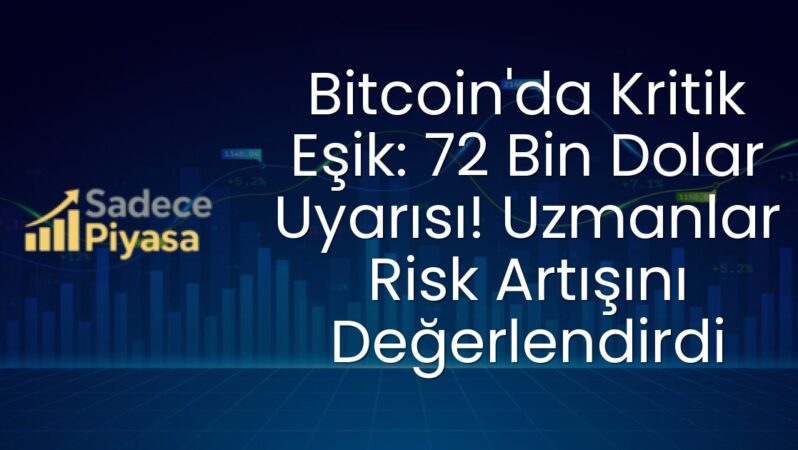 Bitcoin’da Kritik Eşik: 72 Bin Dolar Uyarısı! Uzmanlar Risk Artışını Değerlendirdi