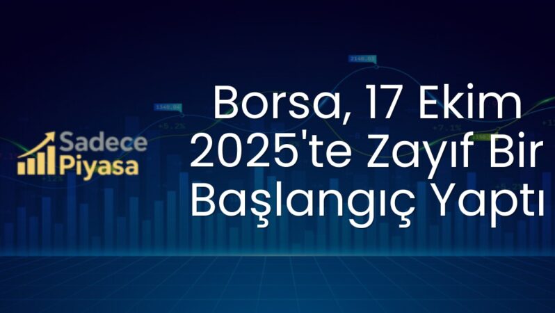 Borsa, 17 Ekim 2025’te Zayıf Bir Başlangıç Yaptı