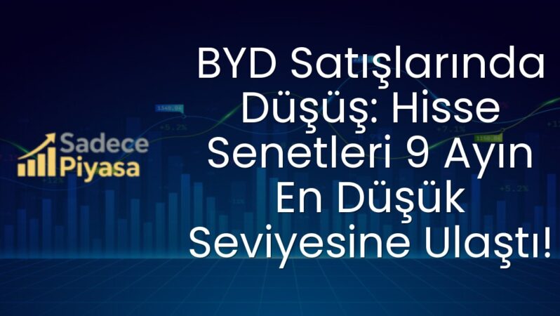 BYD Satışlarında Düşüş: Hisse Senetleri 9 Ayın En Düşük Seviyesine Ulaştı!