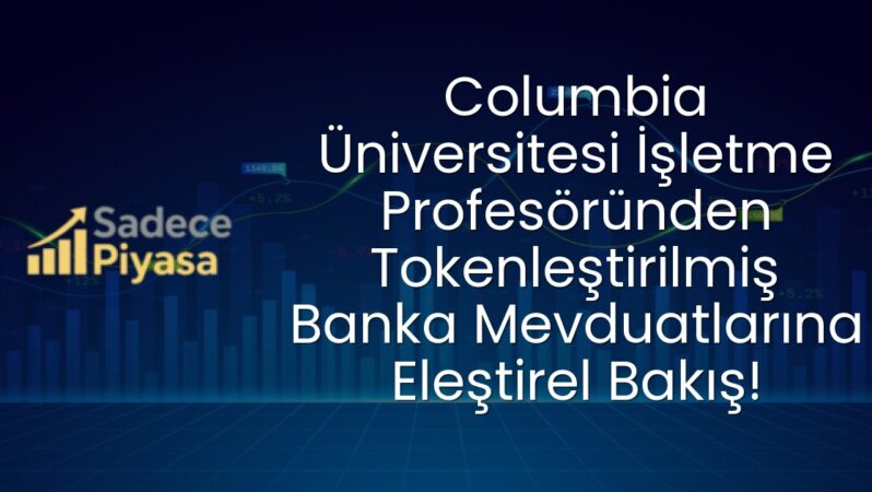 Columbia Üniversitesi İşletme Profesöründen Tokenleştirilmiş Banka Mevduatlarına Eleştirel Bakış!