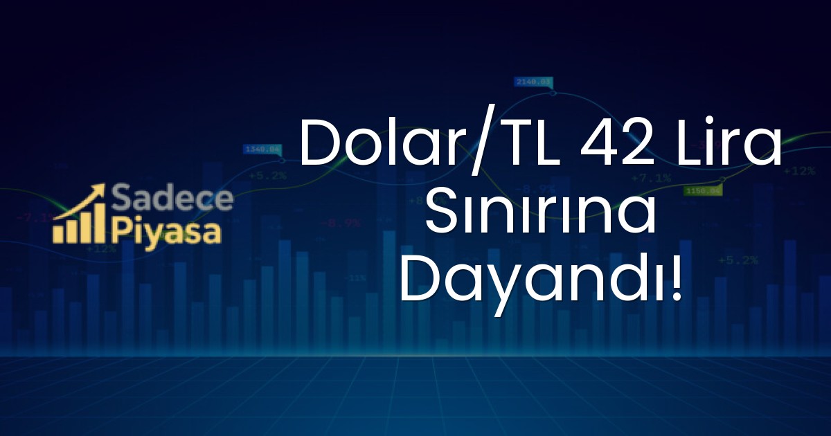 Dolar/TL 42 Lira Sınırına Dayandı!