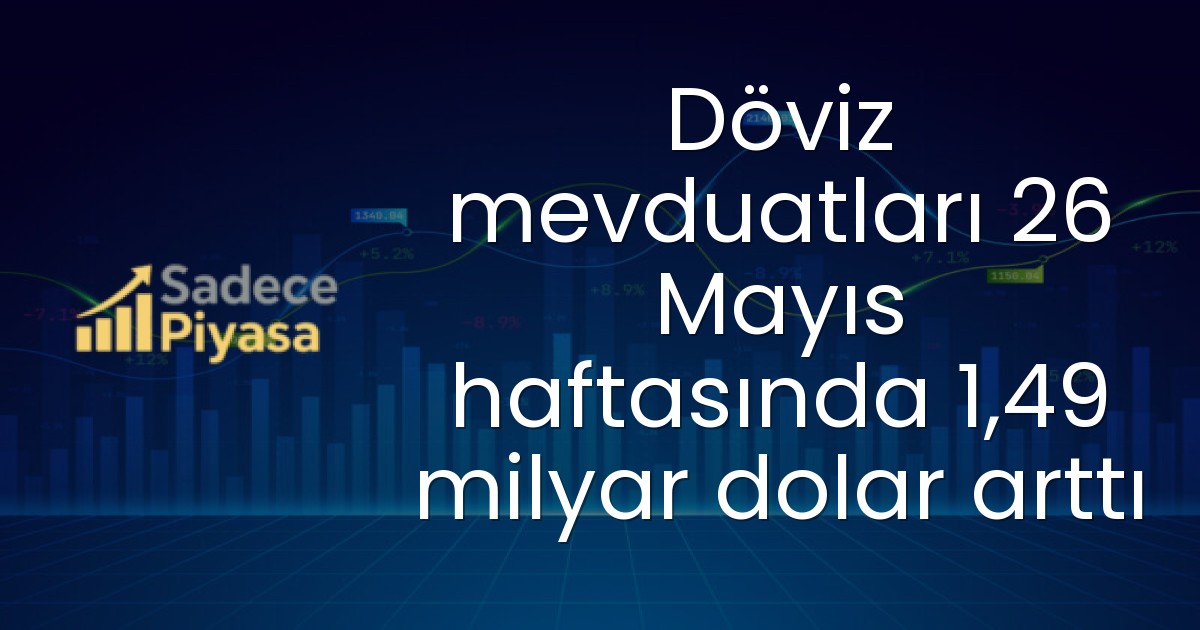 Döviz mevduatları 26 Mayıs haftasında 1,49 milyar dolar arttı