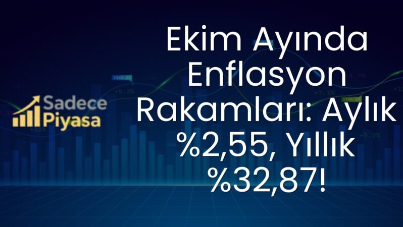 Ekim Ayında Enflasyon Rakamları: Aylık %2,55, Yıllık %32,87!