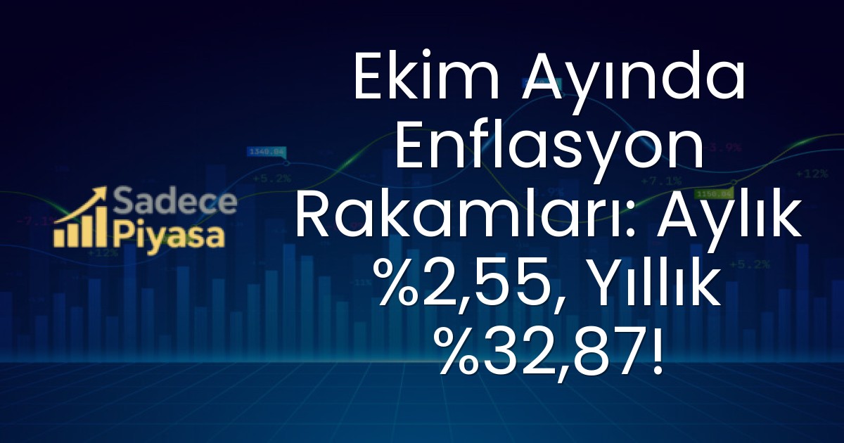 Ekim Ayında Enflasyon Rakamları: Aylık %2,55, Yıllık %32,87!