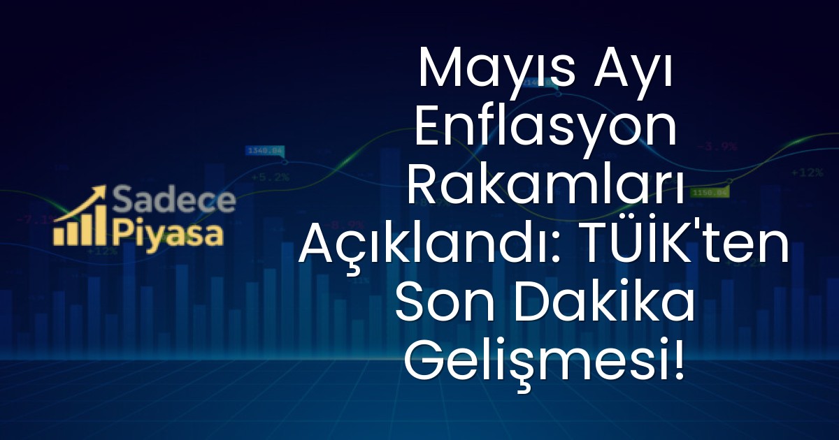 Mayıs Ayı Enflasyon Rakamları Açıklandı: TÜİK’ten Son Dakika Gelişmesi!