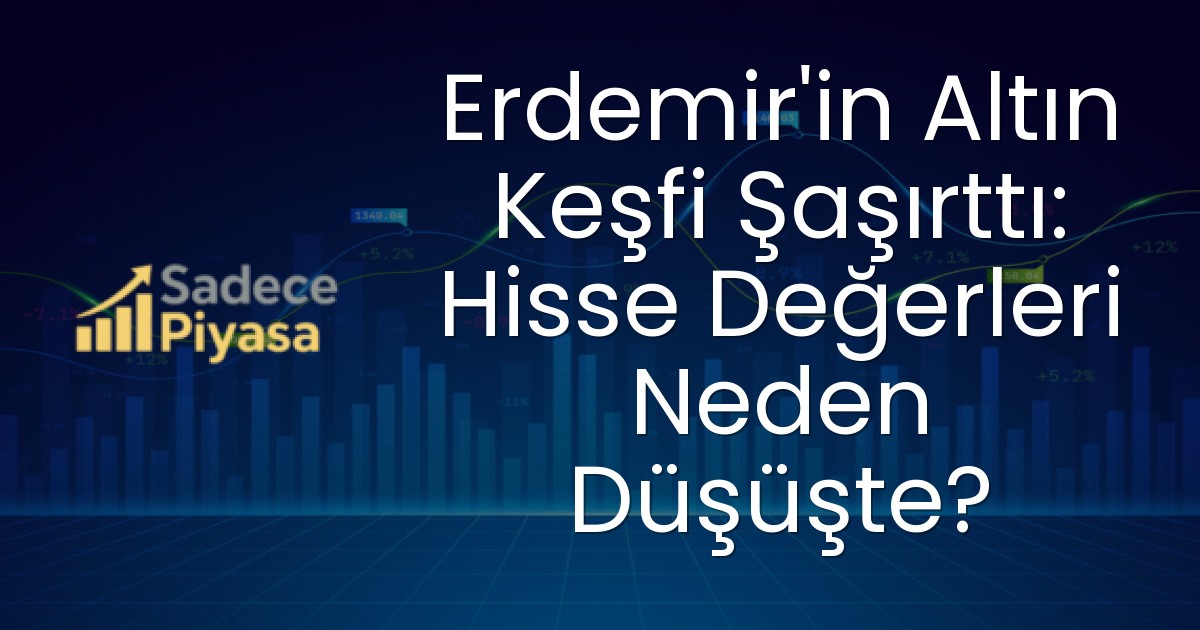 Erdemir’in Altın Keşfi Şaşırttı: Hisse Değerleri Neden Düşüşte?