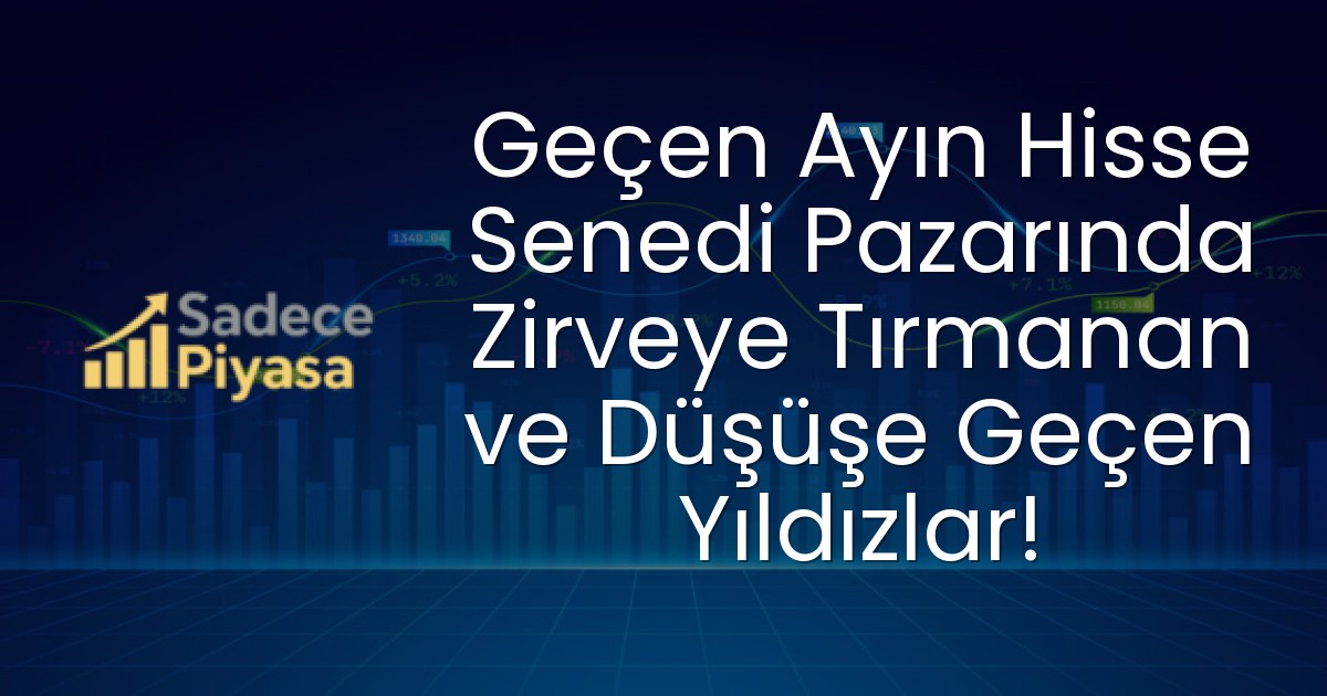 Geçen Ayın Hisse Senedi Pazarında Zirveye Tırmanan ve Düşüşe Geçen Yıldızlar!