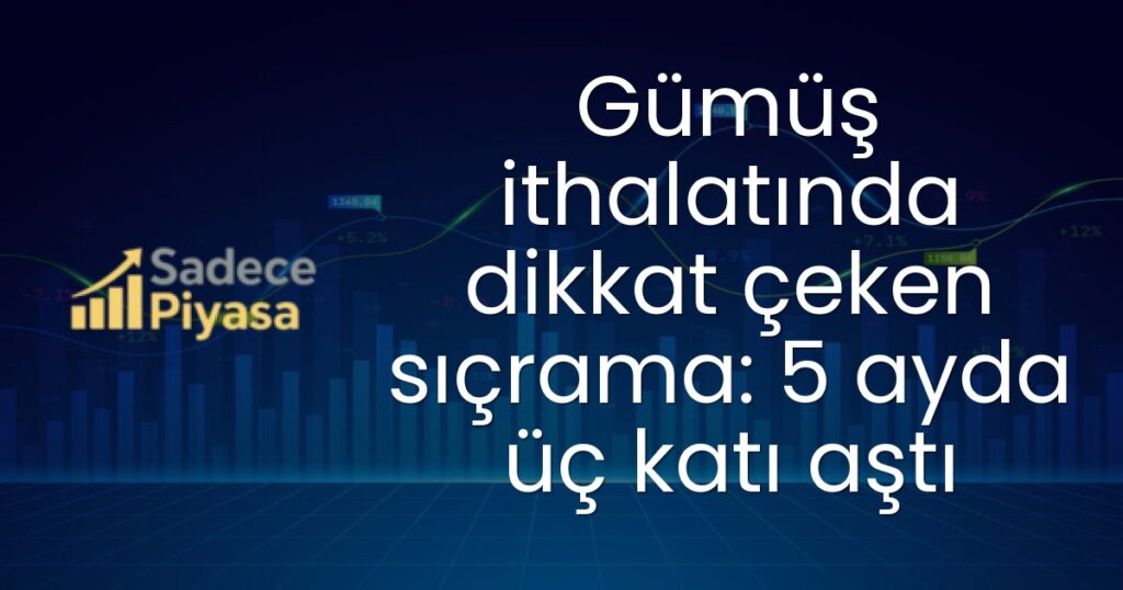 Gümüş ithalatında dikkat çeken sıçrama: 5 ayda üç katı aştı