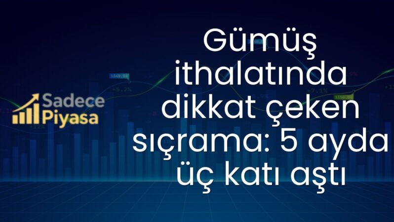 Gümüş ithalatında dikkat çeken sıçrama: 5 ayda üç katı aştı