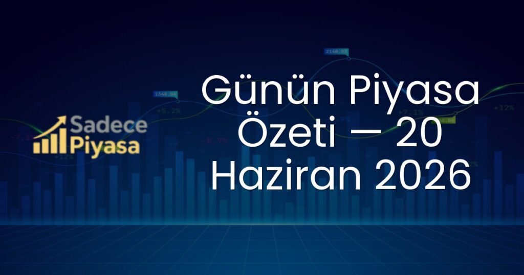 Günün Piyasa Özeti — 20 Haziran 2026