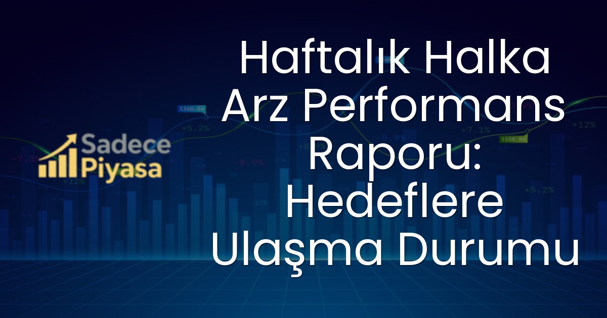 Haftalık Halka Arz Performans Raporu: Hedeflere Ulaşma Durumu