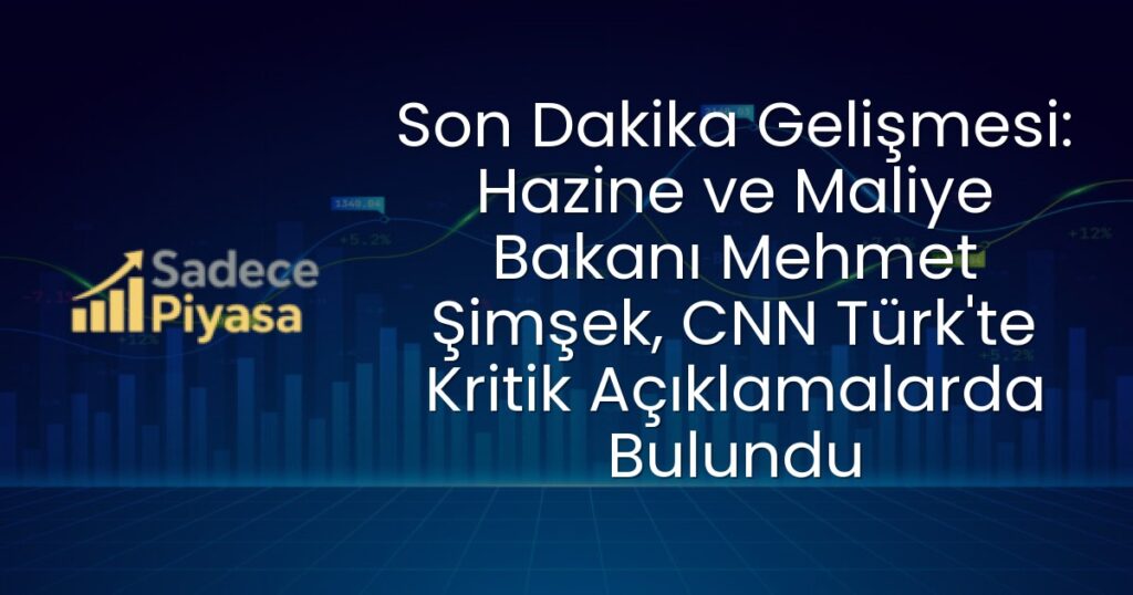 Hazine ve Maliye Bakanı Mehmet Şimşek