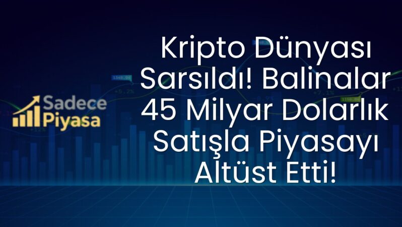 Kripto Dünyası Sarsıldı! Balinalar 45 Milyar Dolarlık Satışla Piyasayı Altüst Etti!