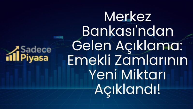 Merkez Bankası’ndan Gelen Açıklama: Emekli Zamlarının Yeni Miktarı Açıklandı!