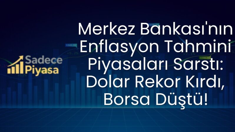 Merkez Bankası’nın Enflasyon Tahmini Piyasaları Sarstı: Dolar Rekor Kırdı, Borsa Düştü!