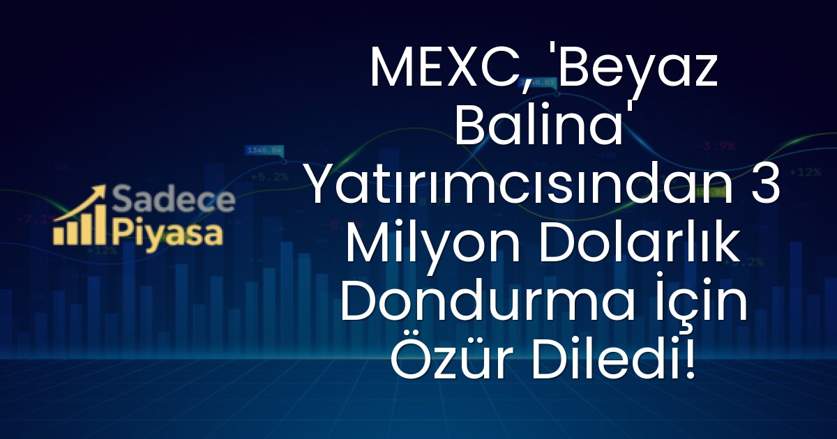 MEXC, ‘Beyaz Balina’ Yatırımcısından 3 Milyon Dolarlık Dondurma İçin Özür Diledi!