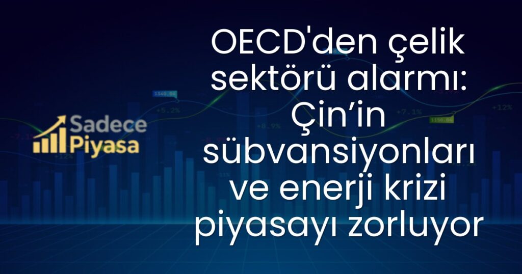 OECD'den çelik sektörü alarmı: Çin’in sübvansiyonları ve enerji krizi piyasayı zorluyor