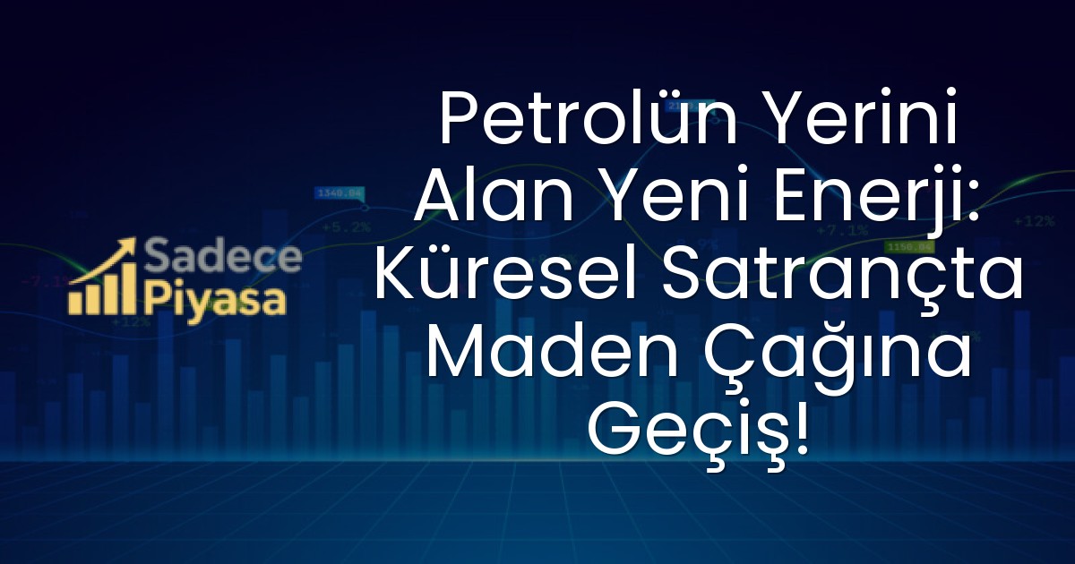 Petrolün Yerini Alan Yeni Enerji: Küresel Satrançta Maden Çağına Geçiş!