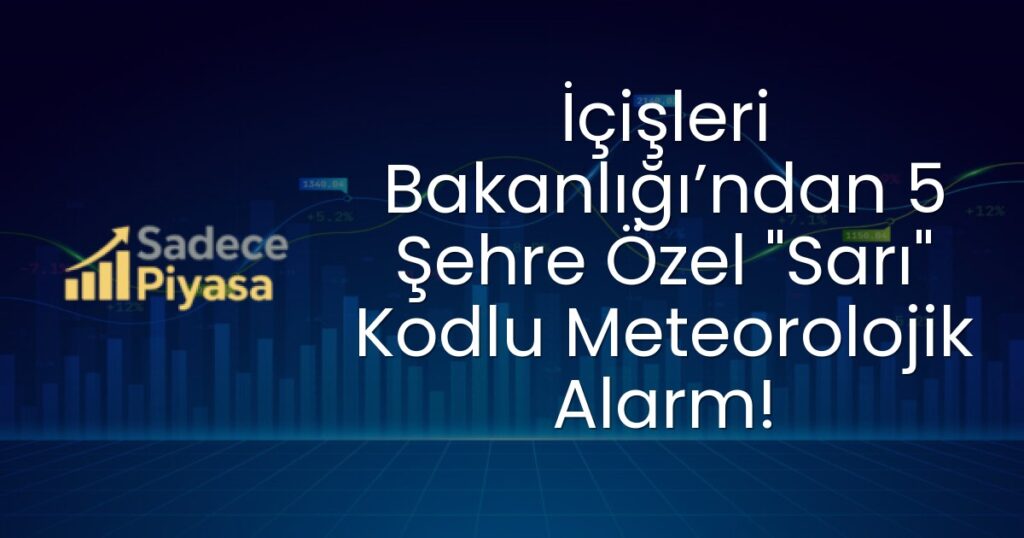 sarı kodlu meteorolojik alarm