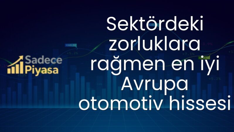 Sektördeki zorluklara rağmen en iyi Avrupa otomotiv hissesi