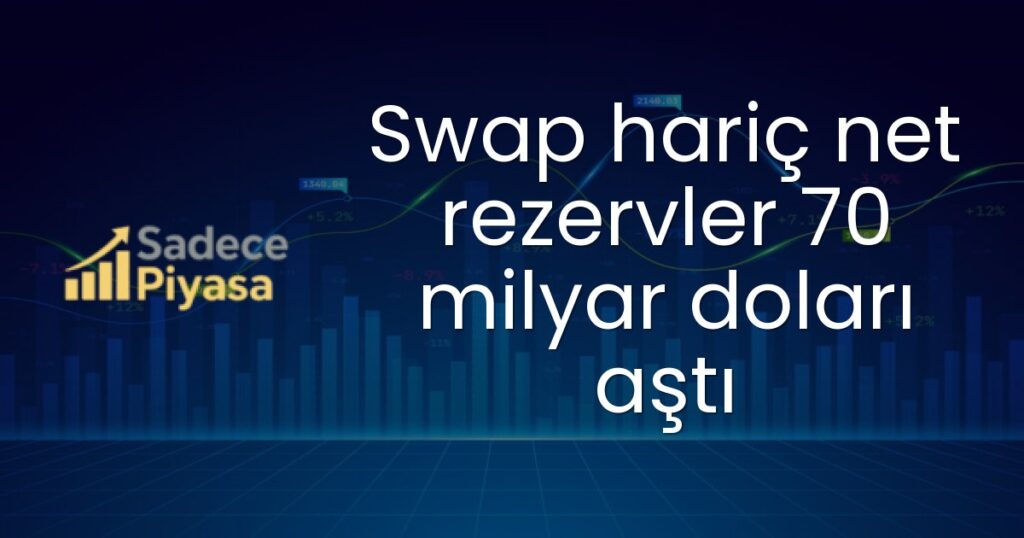 Swap hariç net rezervler 70 milyar doları aştı