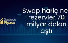 Swap hariç net rezervler 70 milyar doları aştı