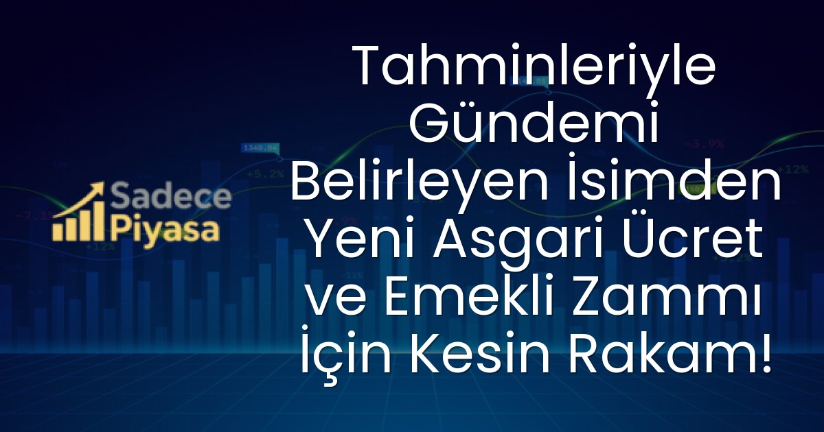 Tahminleriyle Gündemi Belirleyen İsimden Yeni Asgari Ücret ve Emekli Zammı İçin Kesin Rakam!