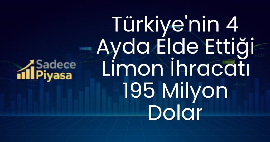 Türkiye limon ihracatı