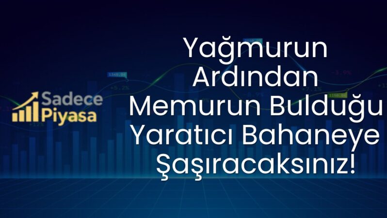 Yağmurun Ardından Memurun Bulduğu Yaratıcı Bahaneye Şaşıracaksınız!